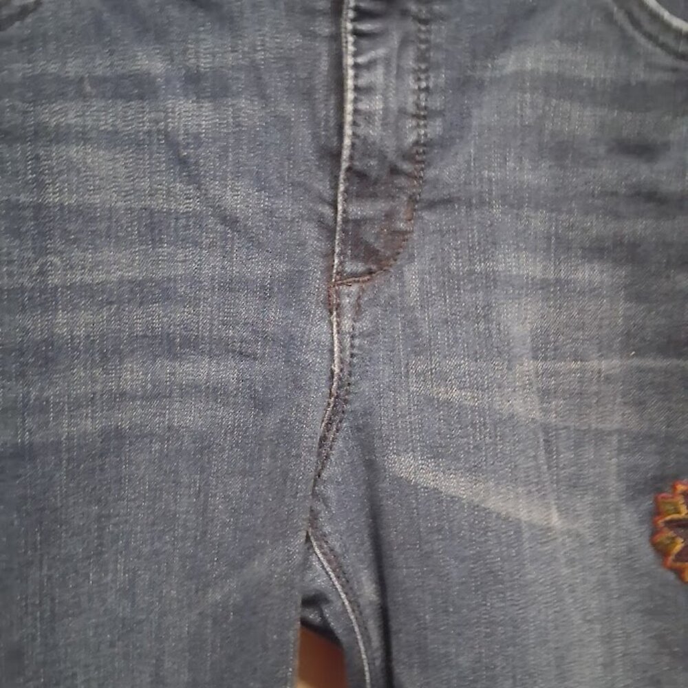 Vintage America Blues Aztec Embroidered Bestie Jeans Sz 10/30 - Picture 4 of 8